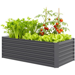 Pat de gradina inaltat Outsunny 84H-482V00CG (Dark Grey) Thumb