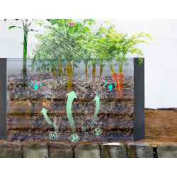 Pat de gradina inaltat Outsunny 84H-482V00CG (Dark Grey) Thumb