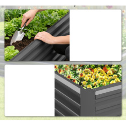 Pat de gradina inaltat Outsunny 84H-482V00CG (Dark Grey) Thumb