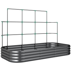 Pat de gradina inaltat Outsunny 84H-559V00CG (Dark Grey) Thumb