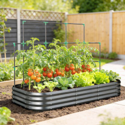 Pat de gradina inaltat Outsunny 84H-559V00CG (Dark Grey) Thumb
