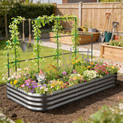 Pat de gradina inaltat Outsunny 84H-559V00CG (Dark Grey) Thumb