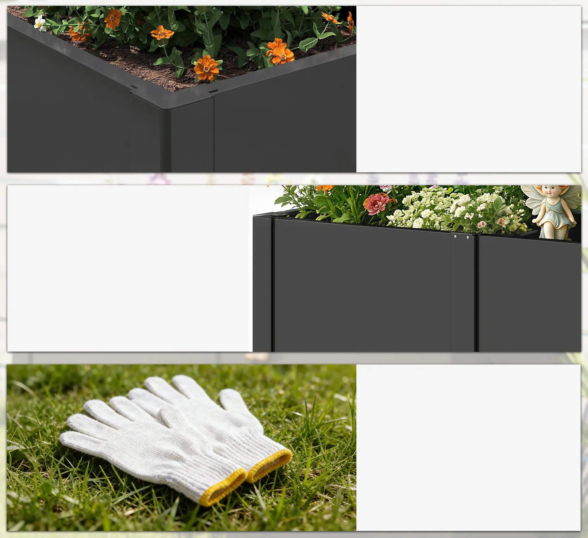 Приподнятая грядка Outsunny 84H-631V00BK (Black) - 6