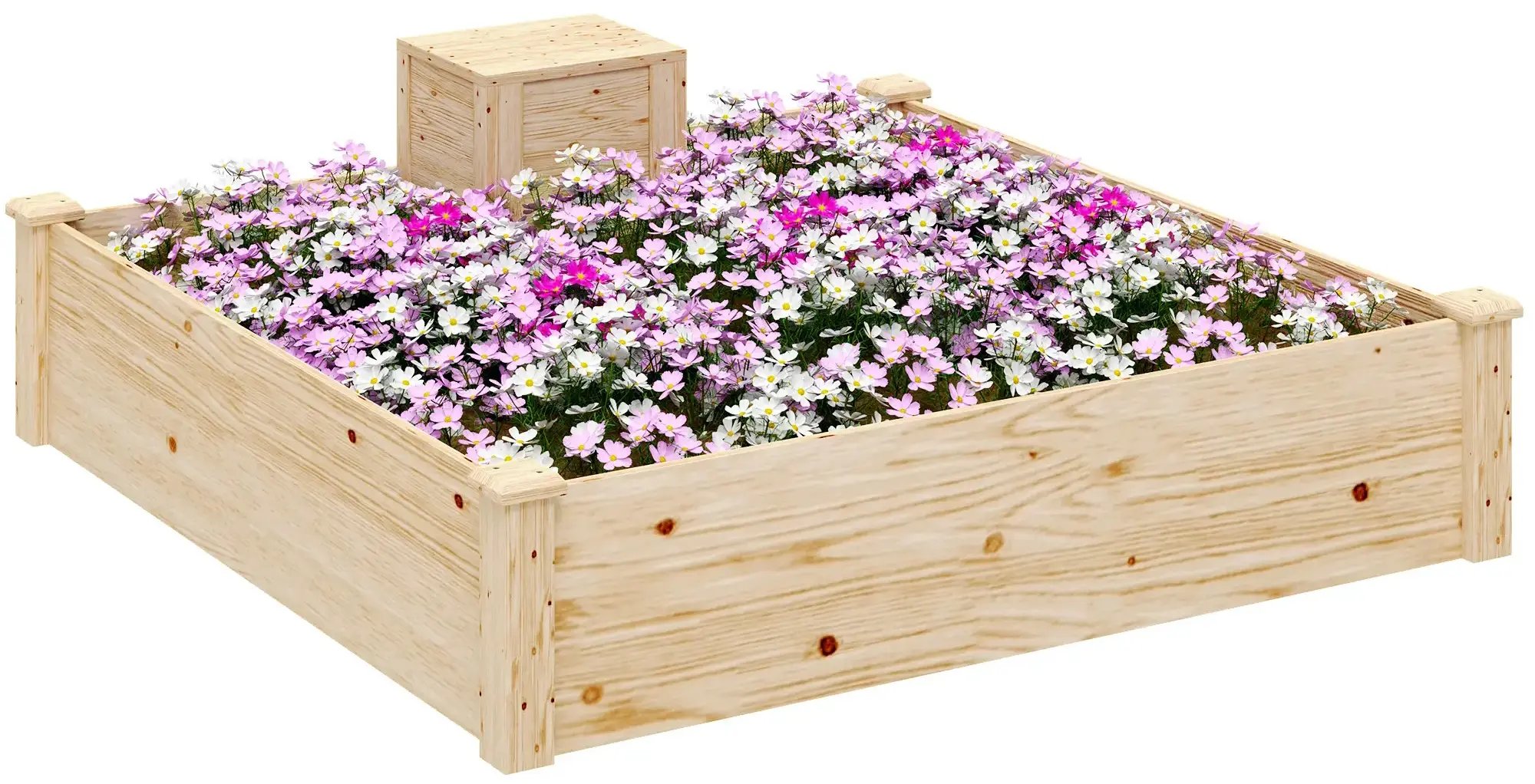 Приподнятая грядка с компостером Outsunny 84H-289V00ND (Natural) - 4