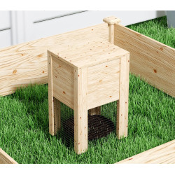 Приподнятая грядка с компостером Outsunny 84H-289V00ND (Natural) Thumb