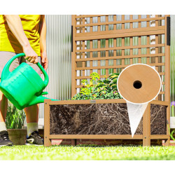 Pat de gradina inaltat cu spalier Outsunny 845-792V00YL (Yellow) Thumb