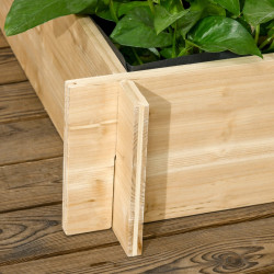 Приподнятая грядка со шпалерой Outsunny 845-870V00ND (Natural) Thumb