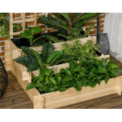 Приподнятая грядка со шпалерой Outsunny 845-870V00ND (Natural) Thumb