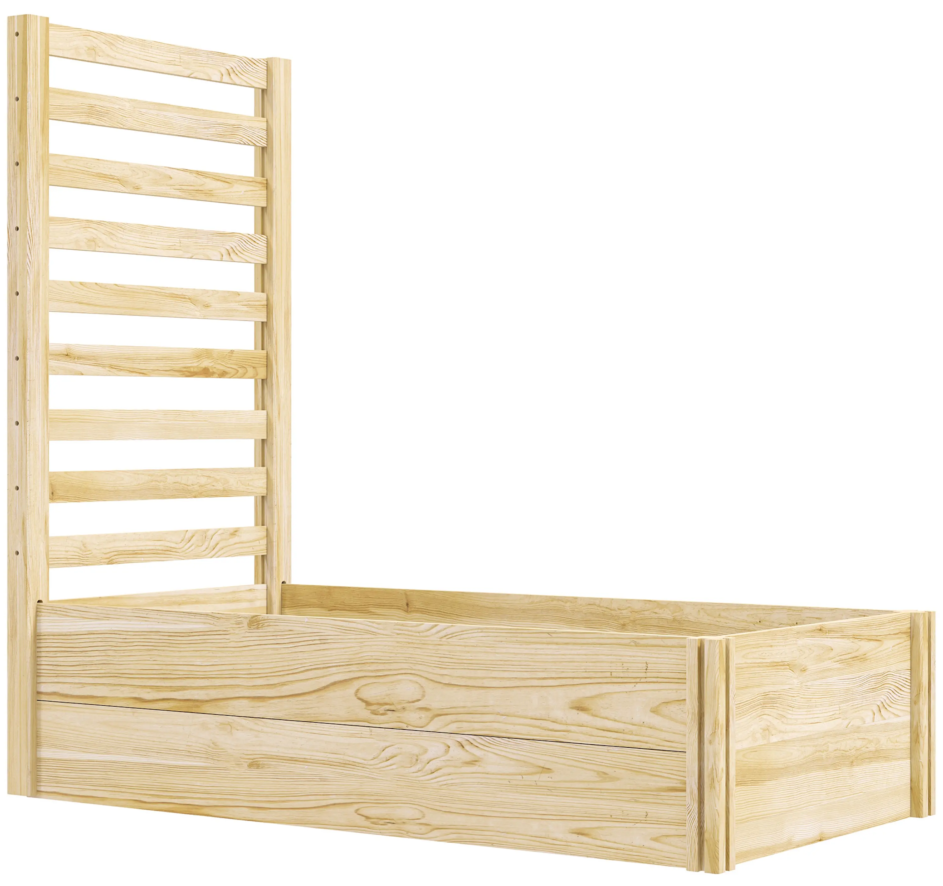 Pat de gradina inaltat cu spalier Outsunny 845-874V01ND (Natural) - 2