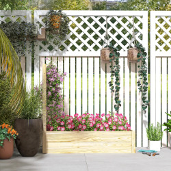 Pat de gradina inaltat cu spalier Outsunny 845-874V01ND (Natural) Thumb