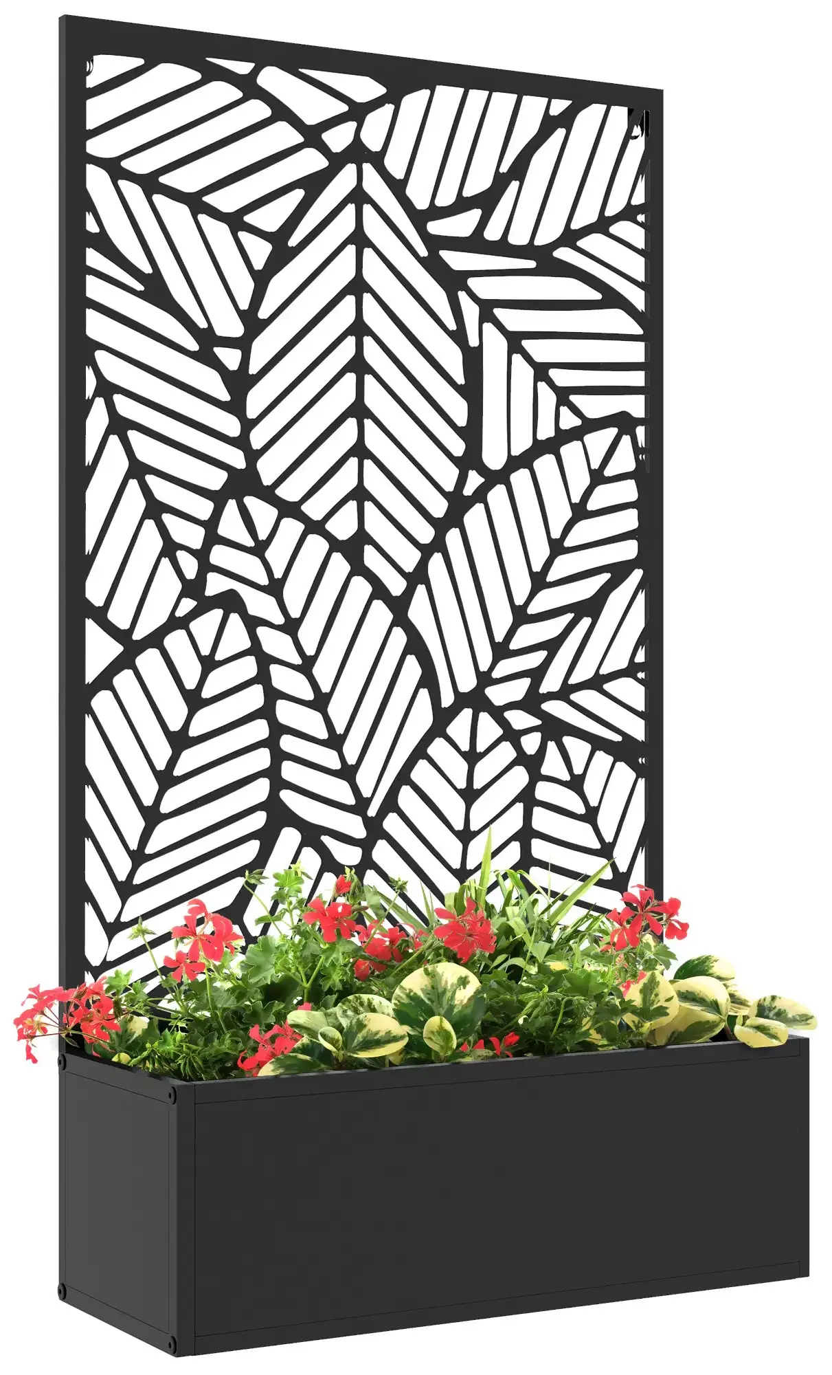 Приподнятая грядка со шпалерой Outsunny 845-920V00BK (Black) - 4