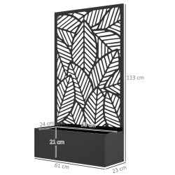 Приподнятая грядка со шпалерой Outsunny 845-920V00BK (Black) Thumb