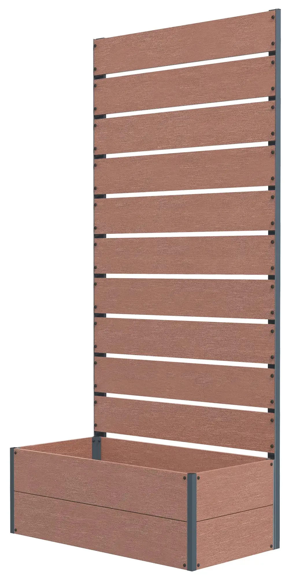 Приподнятая грядка со шпалерой Outsunny 84H-084V00LR (Light Brown) - 3