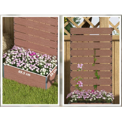 Приподнятая грядка со шпалерой Outsunny 84H-084V00LR (Light Brown) Thumb