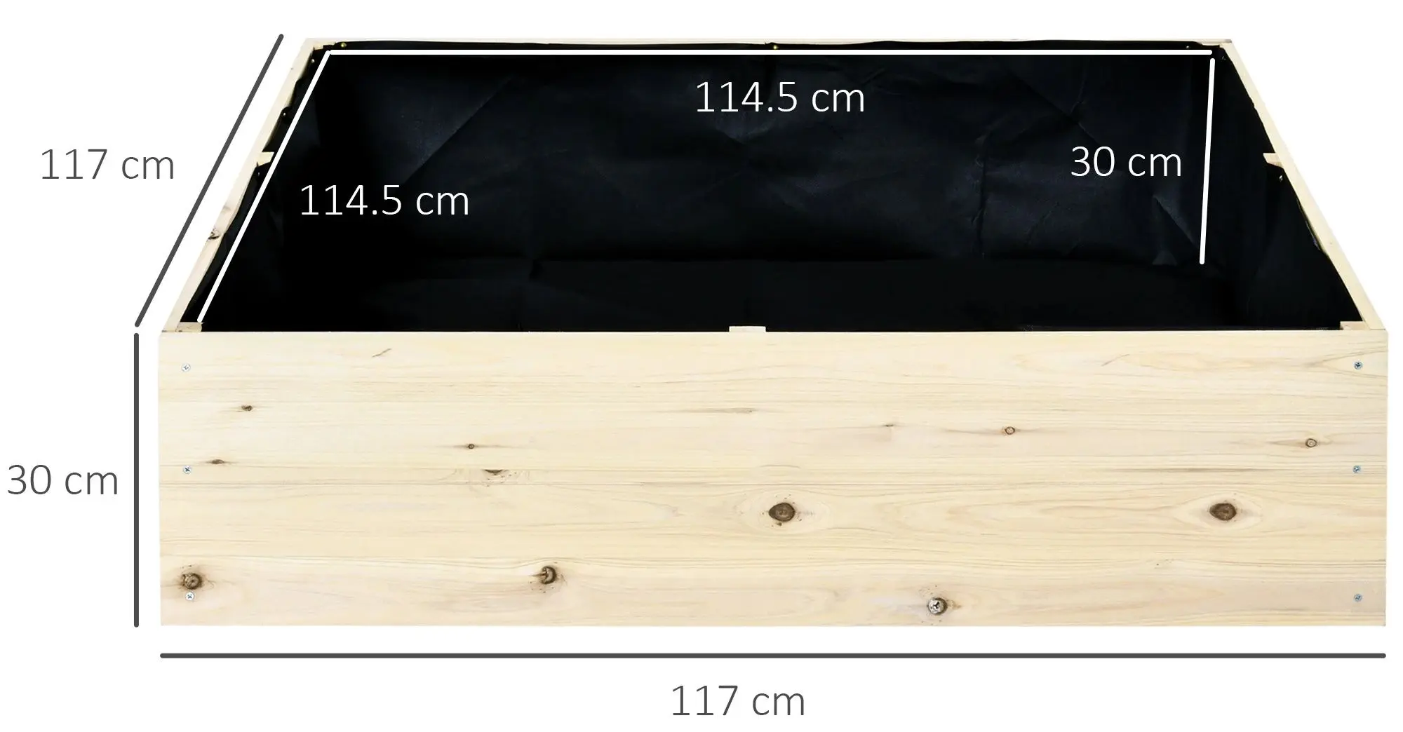 Приподнятая садовая грядка Outsunny 845-580 (Natural) - 3