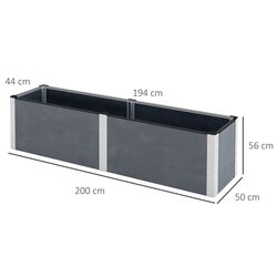 Приподнятая садовая грядка Outsunny 84H-096V00GY (Grey) Thumb
