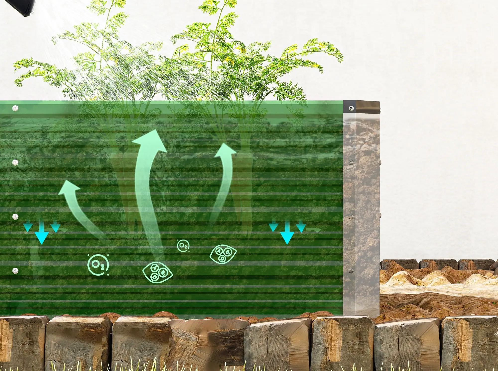 Садовая грядка Outsunny 845-643GN (Green) - 5