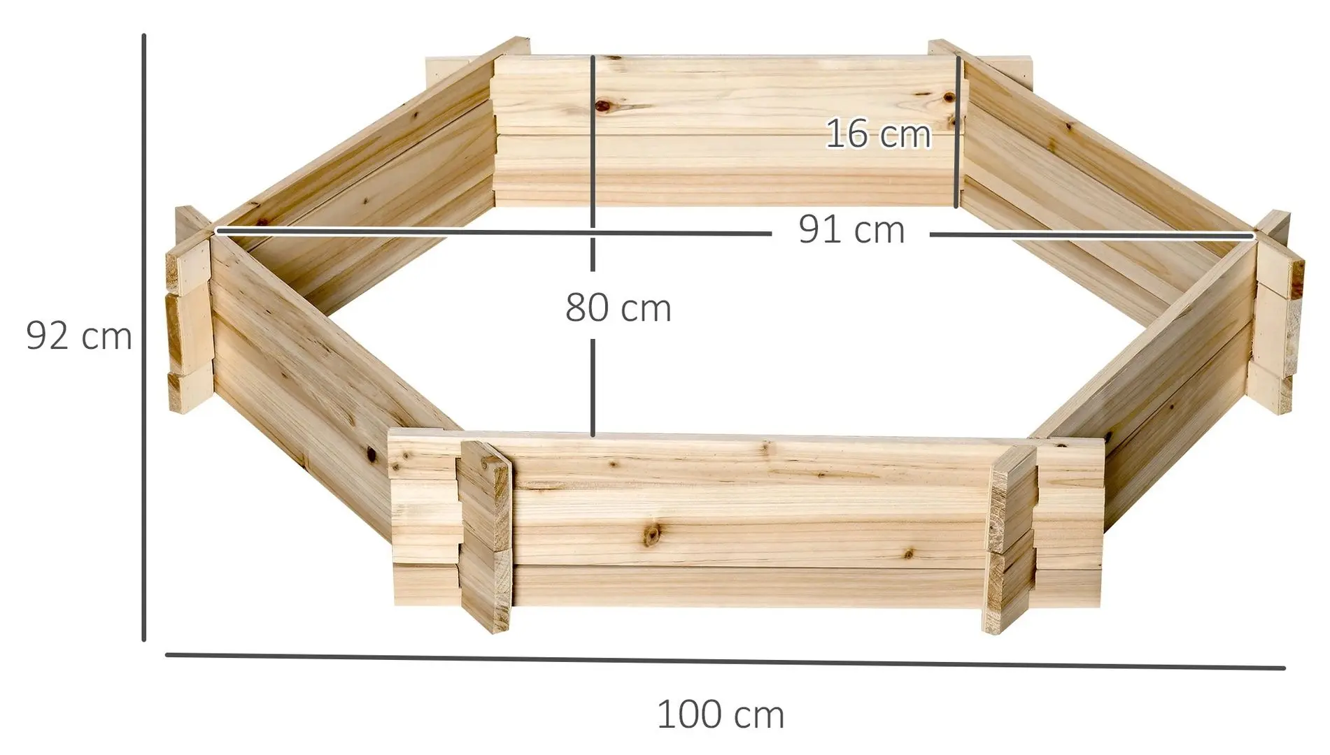 Садовая грядка Outsunny 845-676 (Natural)