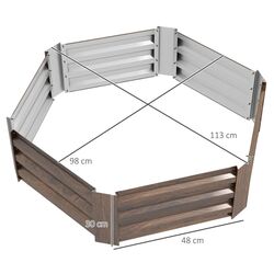 Садовая грядка Outsunny 84H-117V00DR (Dark Brown) Thumb