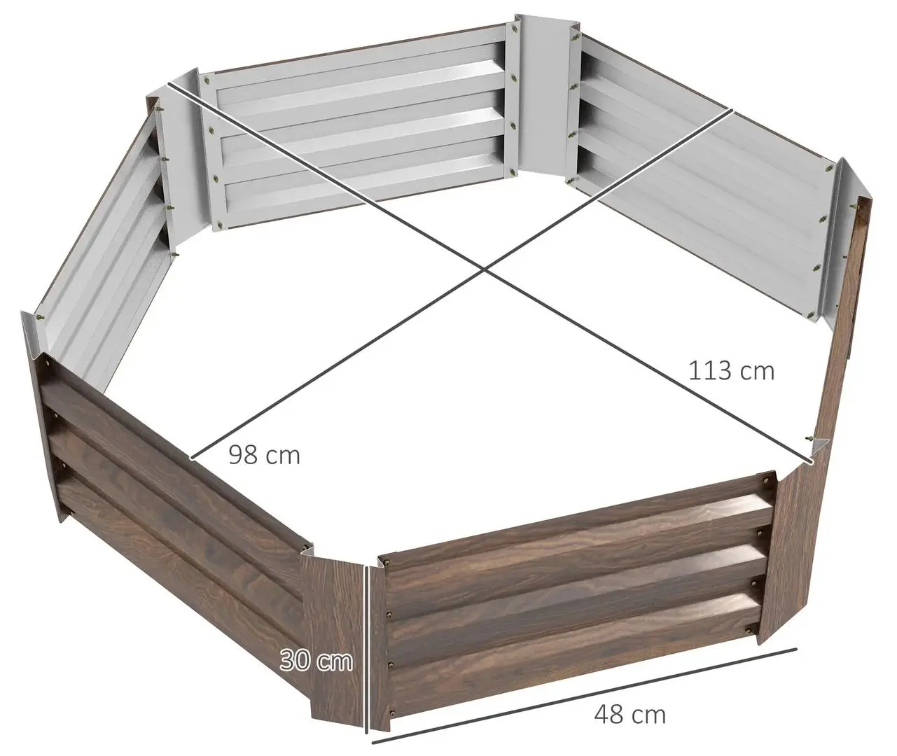 Садовая грядка Outsunny 84H-117V00DR (Dark Brown)