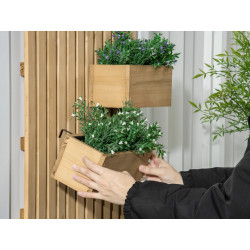 Spalier cu jardiniere Outsunny 845-796V00ND (Natural) Thumb