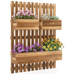 Шпалера с цветочными ящиками Outsunny 845-796V00TN (Natural) Thumb