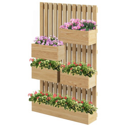 Шпалера с цветочными ящиками Outsunny 84H-089V00ND (Natural) Thumb