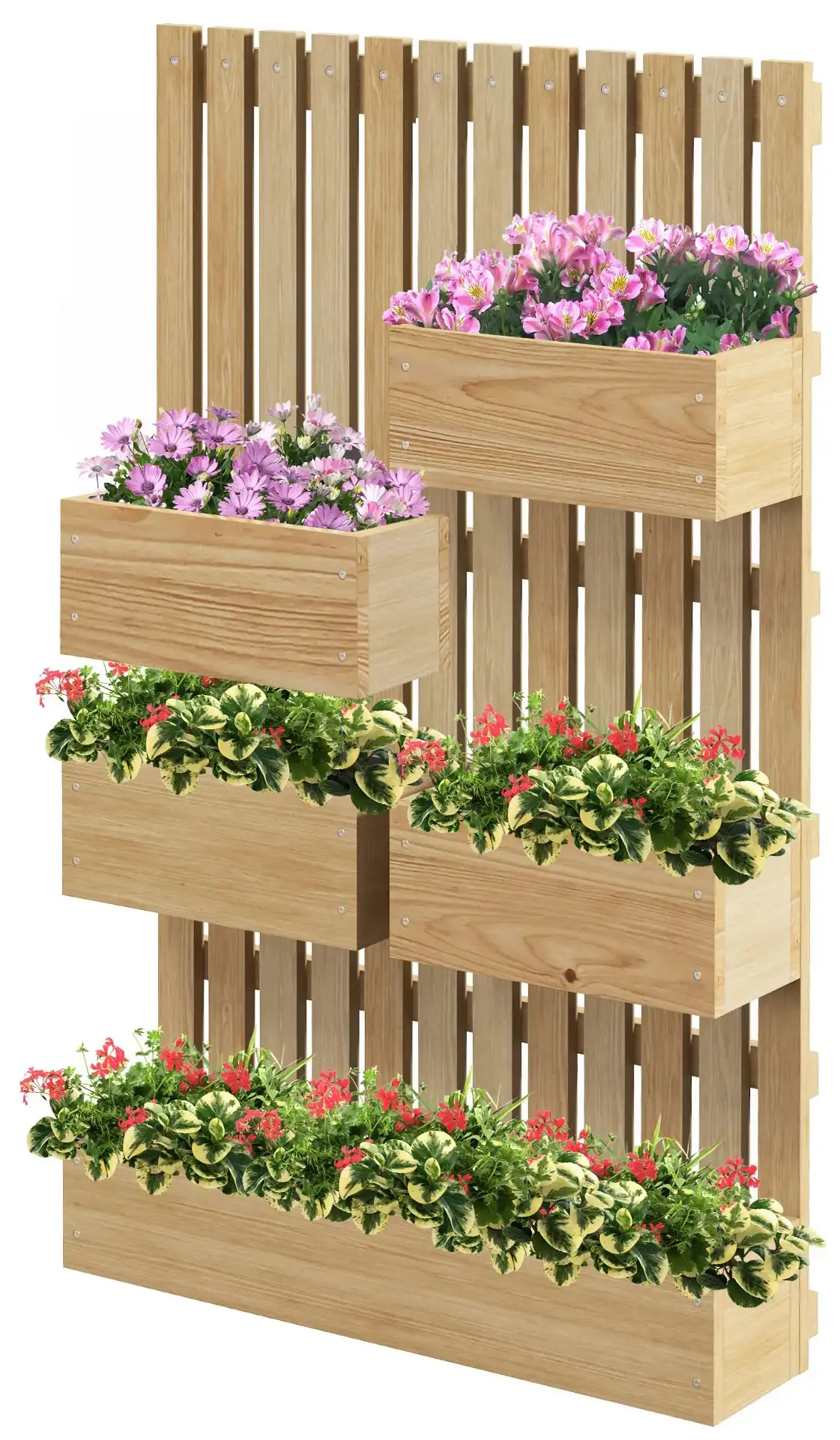 Шпалера с цветочными ящиками Outsunny 84H-089V00ND (Natural) - 4