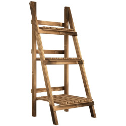 Складной стеллаж для цветов Outsunny 845-111 (Natural) Thumb