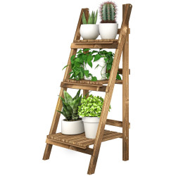 Складной стеллаж для цветов Outsunny 845-111 (Natural) Thumb