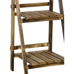 Складной стеллаж для цветов Outsunny 845-111 (Natural) Thumb