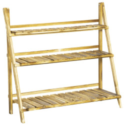 Etajera pliabila pentru flori Outsunny 845-113 (Natural) Thumb