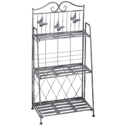 Etajera pliabila pentru flori Outsunny 845-220 (Silver Grey) Thumb