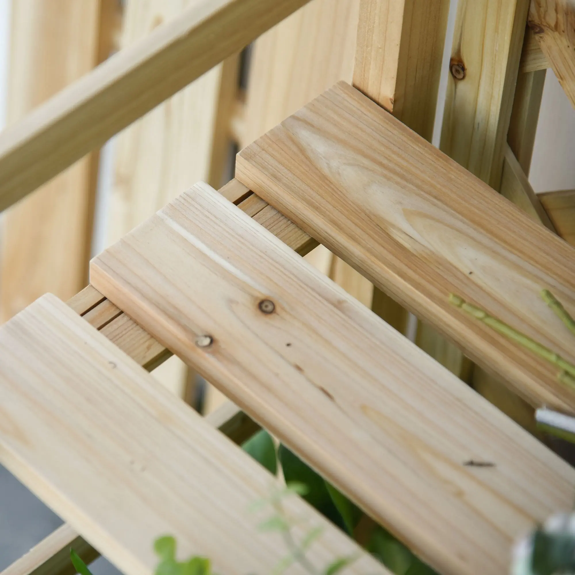 Складной стеллаж для цветов Outsunny 845-440ND (Natural) - 7