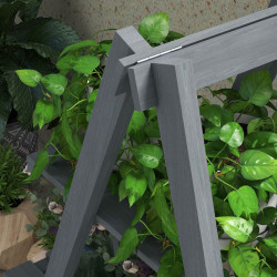 Складной стеллаж для цветов Outsunny 84H-121V00GY (Grey) Thumb
