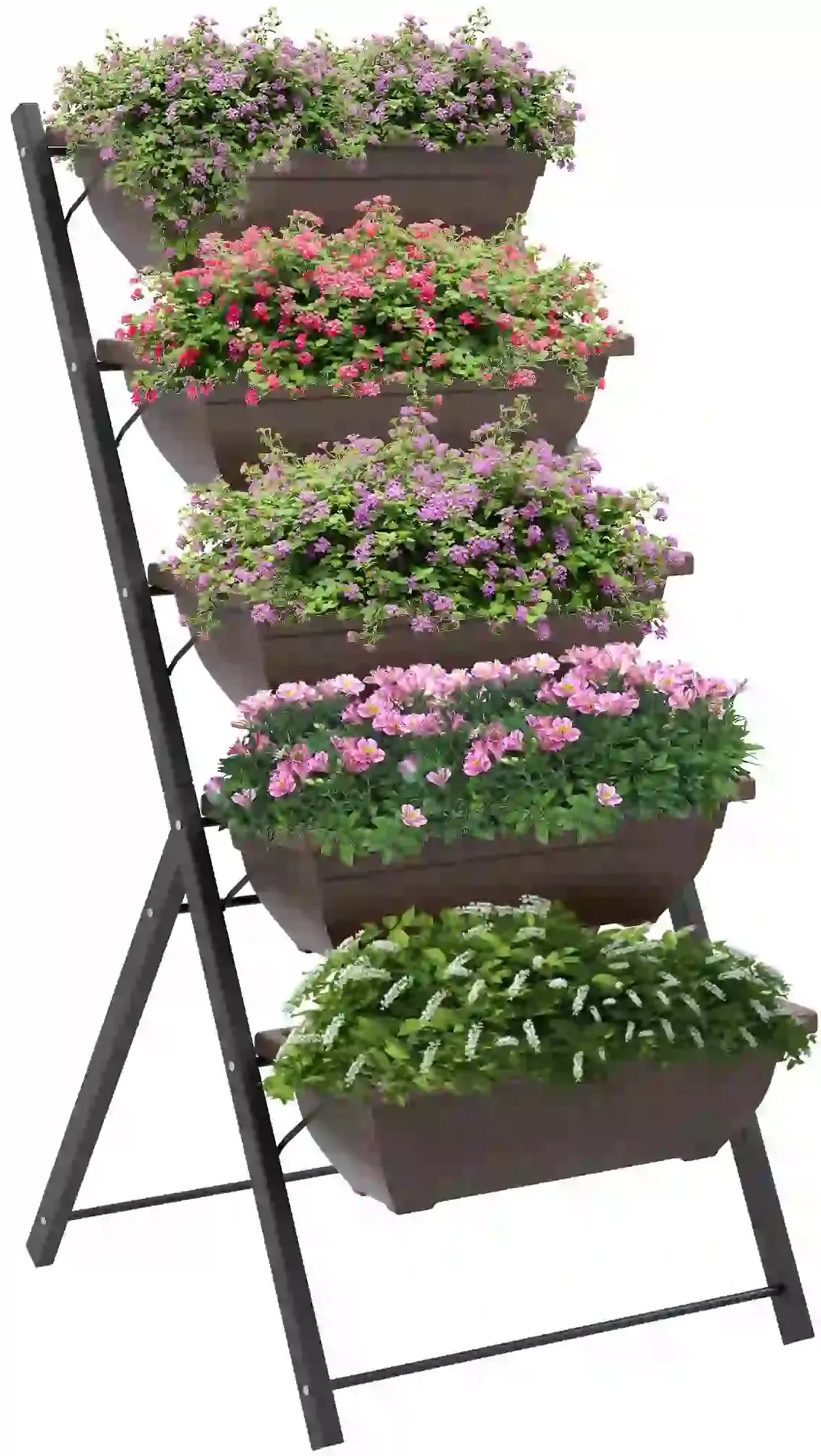 Etajera pentru flori Outsunny 845-433V02BN (Brown)