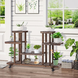 Стеллаж для цветов Outsunny 845-465 (Wood)