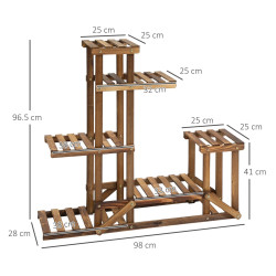 Стеллаж для цветов Outsunny 845-521 (Natural) Thumb