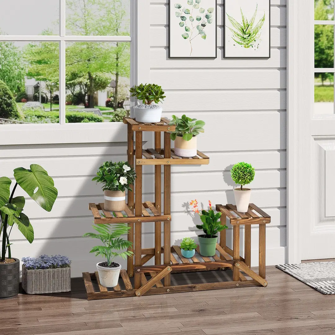 Стеллаж для цветов Outsunny 845-521 (Natural)