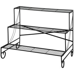 Etajera pentru flori Outsunny 845-575 (Black) Thumb