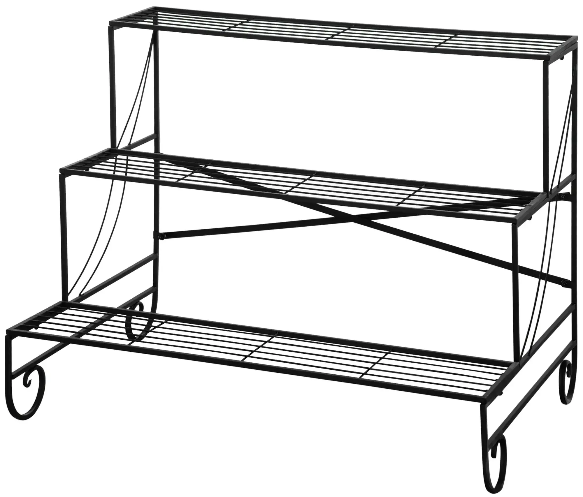 Etajera pentru flori Outsunny 845-575 (Black)