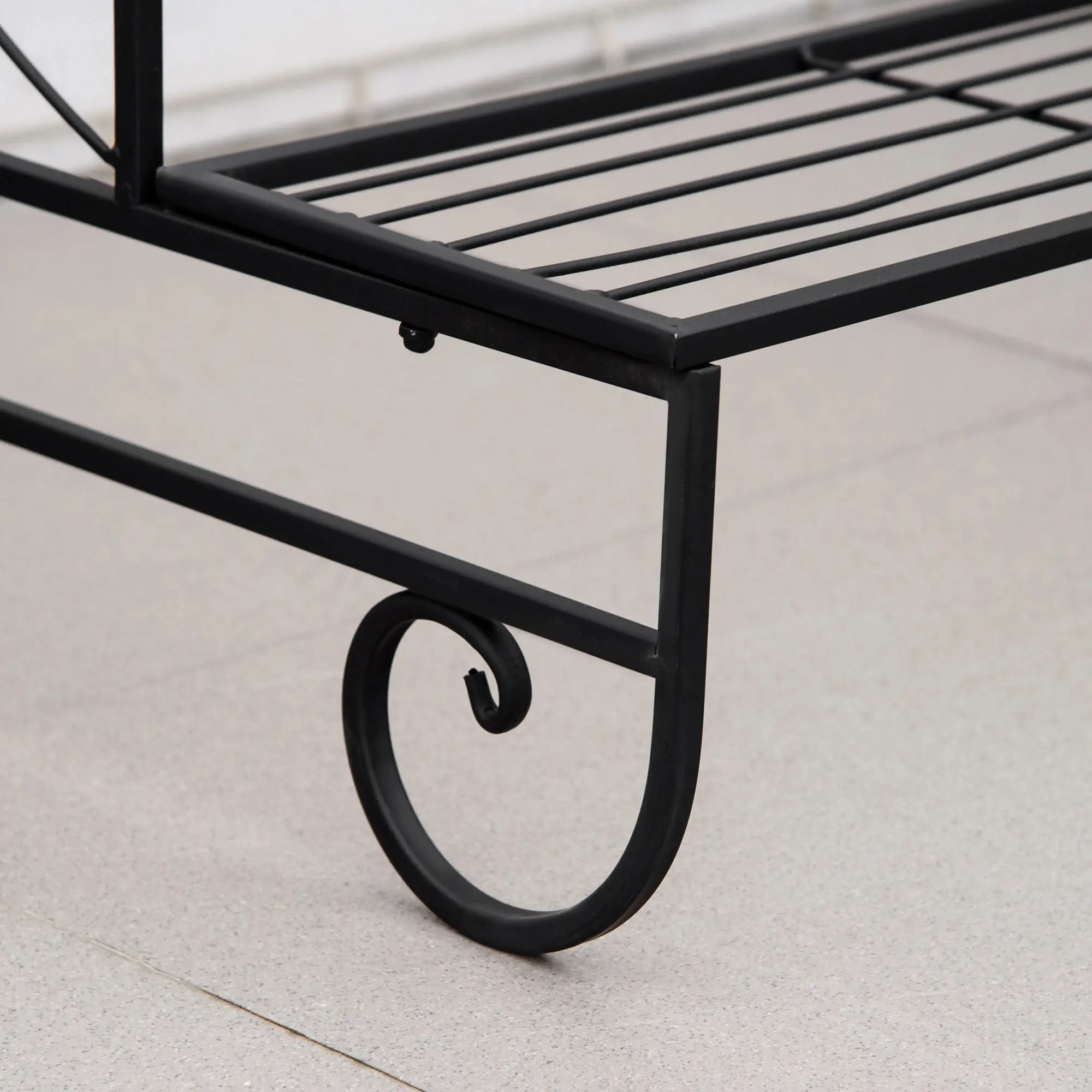 Etajera pentru flori Outsunny 845-575 (Black)