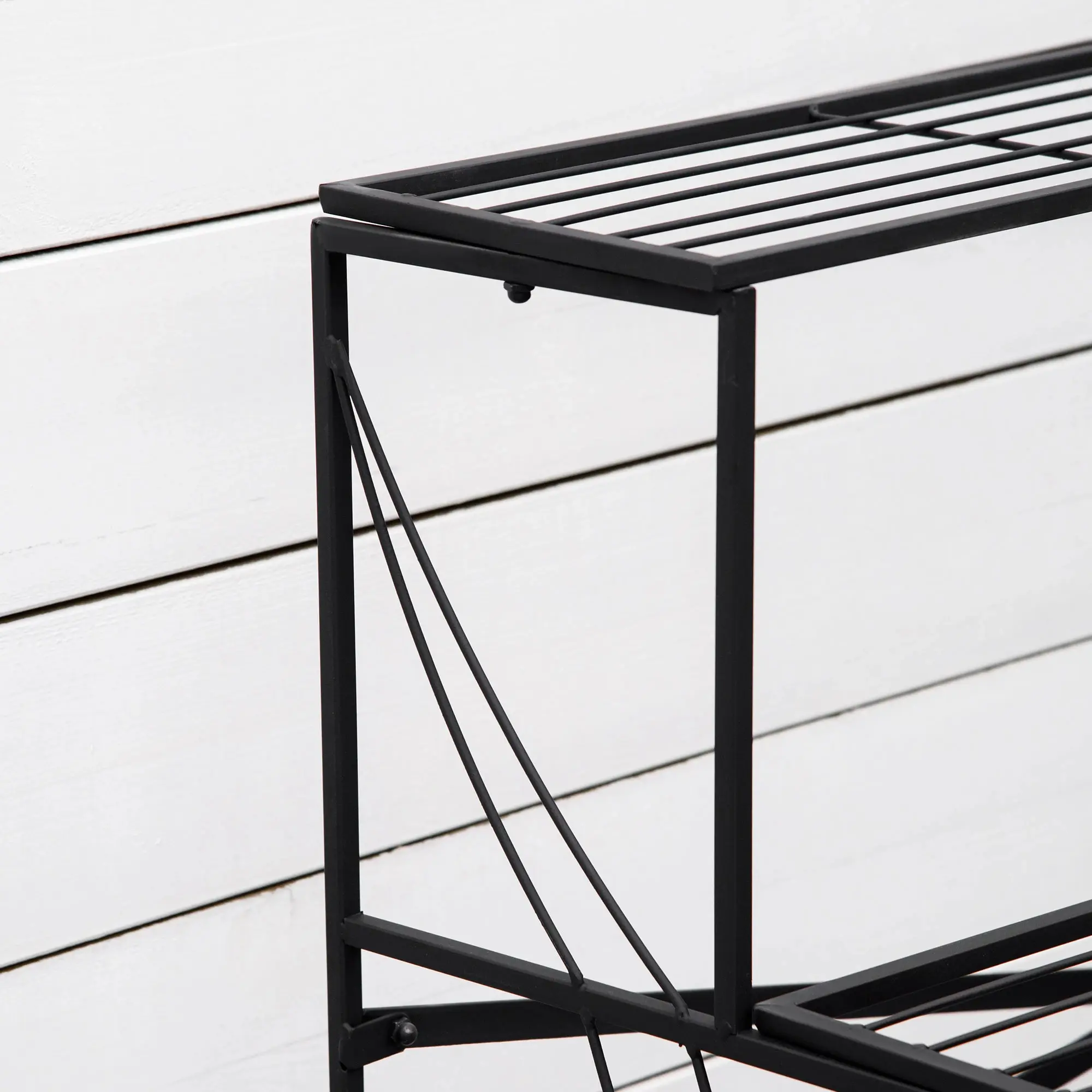 Etajera pentru flori Outsunny 845-575 (Black)