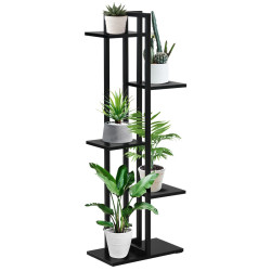 Etajera pentru flori Outsunny 845-759V00BK (Black) Thumb