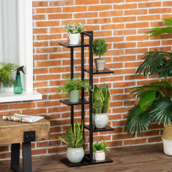 Etajera pentru flori Outsunny 845-759V00BK (Black)