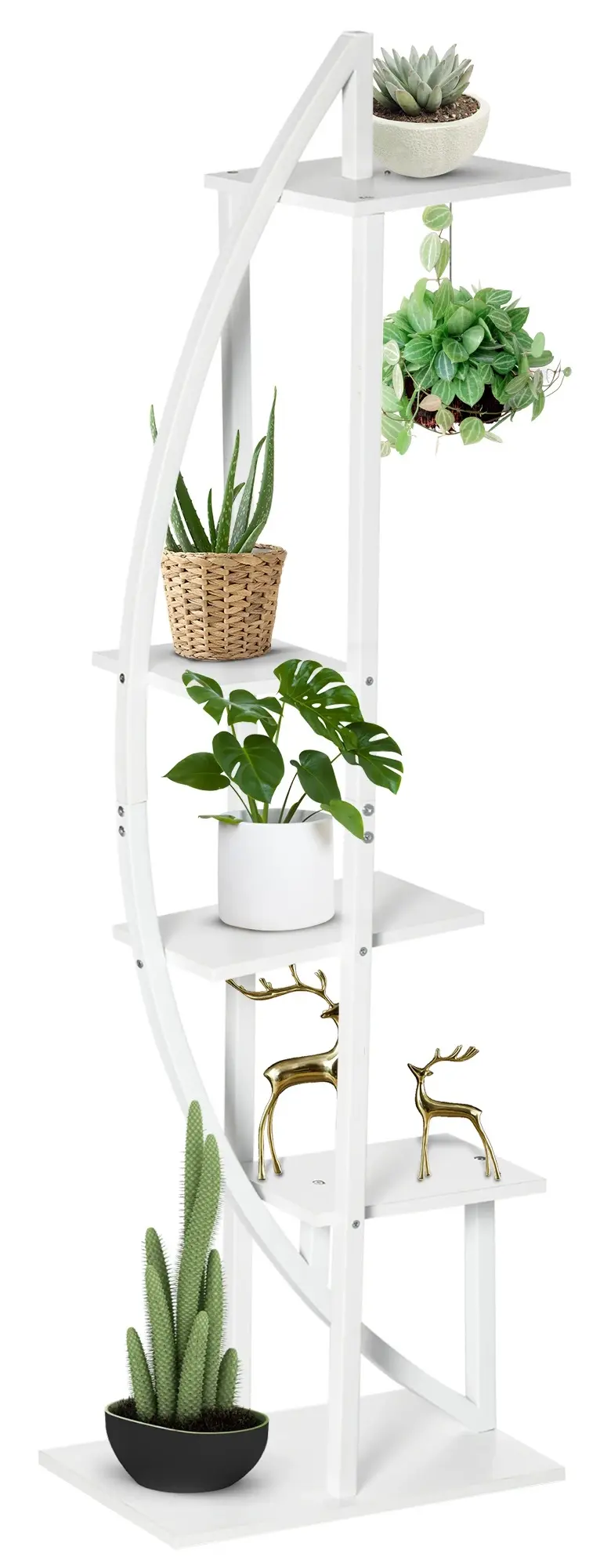 Etajera pentru flori Outsunny 845-760V00WT (White) - 2