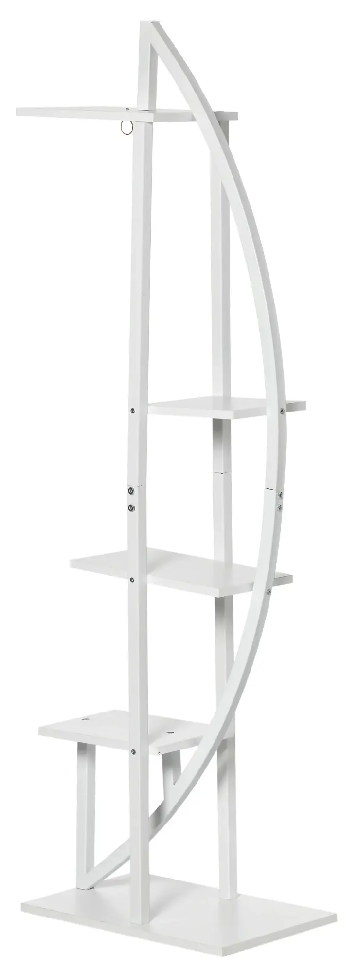 Etajera pentru flori Outsunny 845-760V00WT (White) - 3