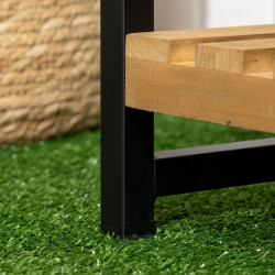 Стеллаж для цветов Outsunny 845-788V00ND (Natural/Black) Thumb