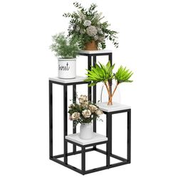 Стеллаж для цветов Outsunny 845-986V00WT (Black/White) Thumb