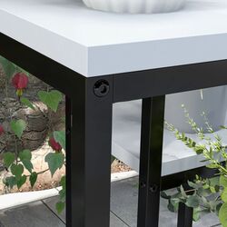 Стеллаж для цветов Outsunny 845-986V00WT (Black/White) Thumb